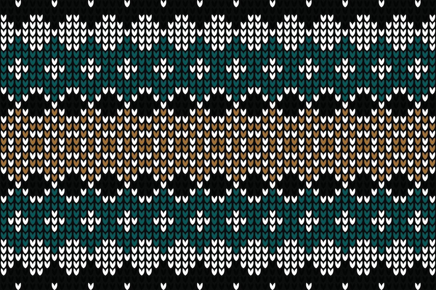 knitted pattern is crocheted with multi-colored threads. Acrylic baby yarn vector