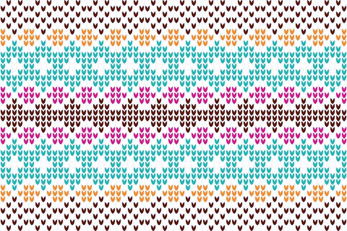 knit texture Texture of crocheted fabric. vector