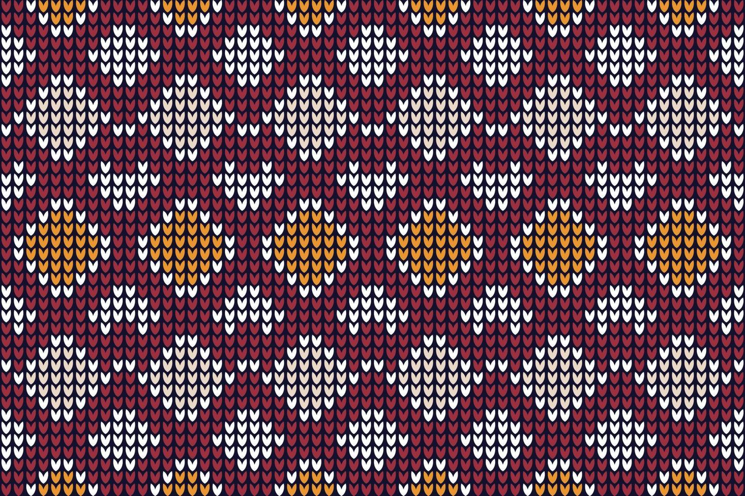 knitting pattern The pattern is crocheted from bright multi-colored acrylic yarn. African motives. vector