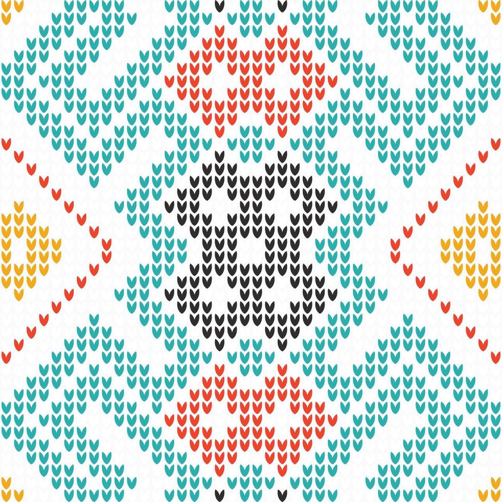 mosaic knitting patterns which yarn is manipulated to create a textile or fabric. It is used to create many types of garments. Often used for Scarf afghans Ravelry Lace vector
