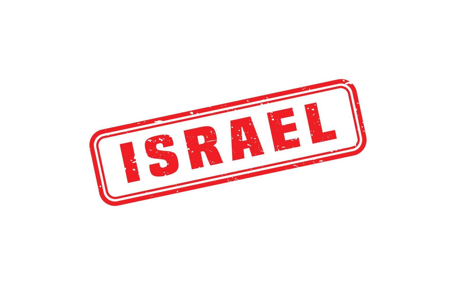 ISRAEL stamp rubber with grunge style on white background vector