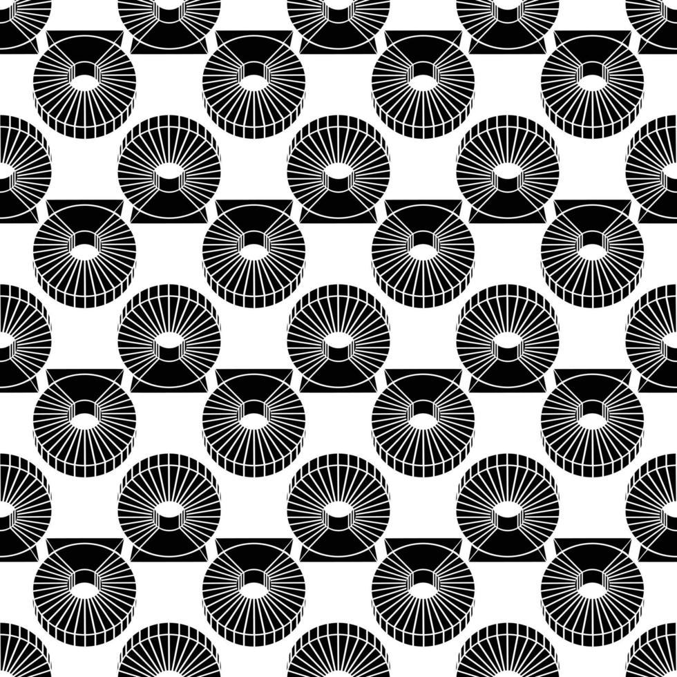Magnetic coil pattern seamless vector