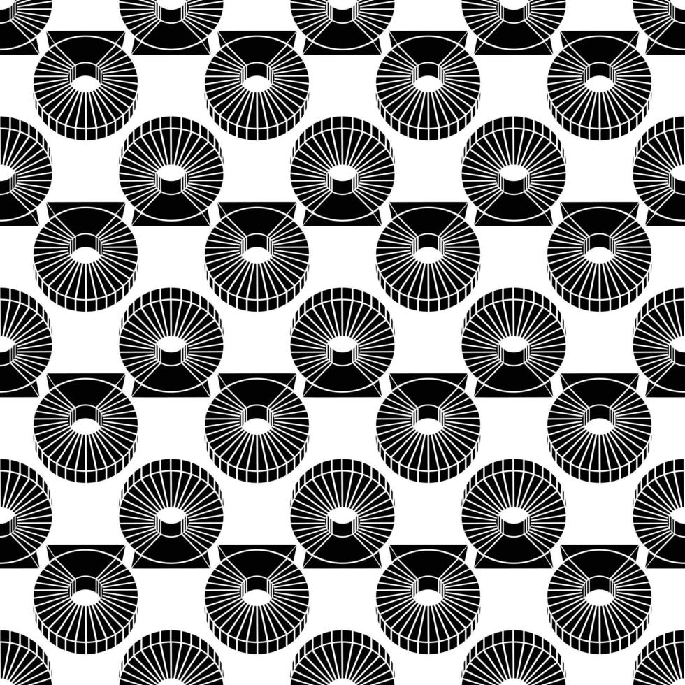 Magnetic coil pattern seamless vector