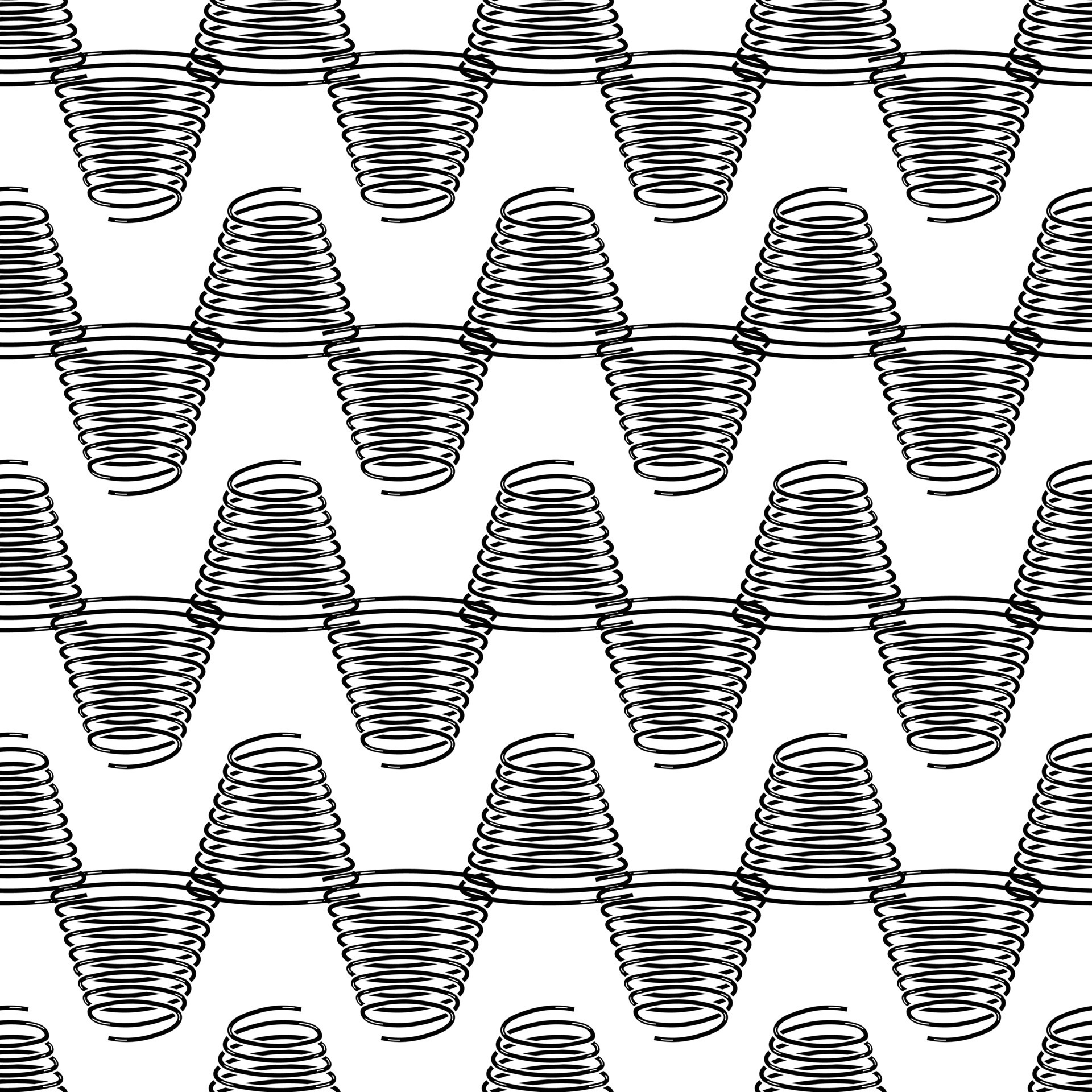 Spiral wire pattern seamless vector 15880175 Vector Art at Vecteezy