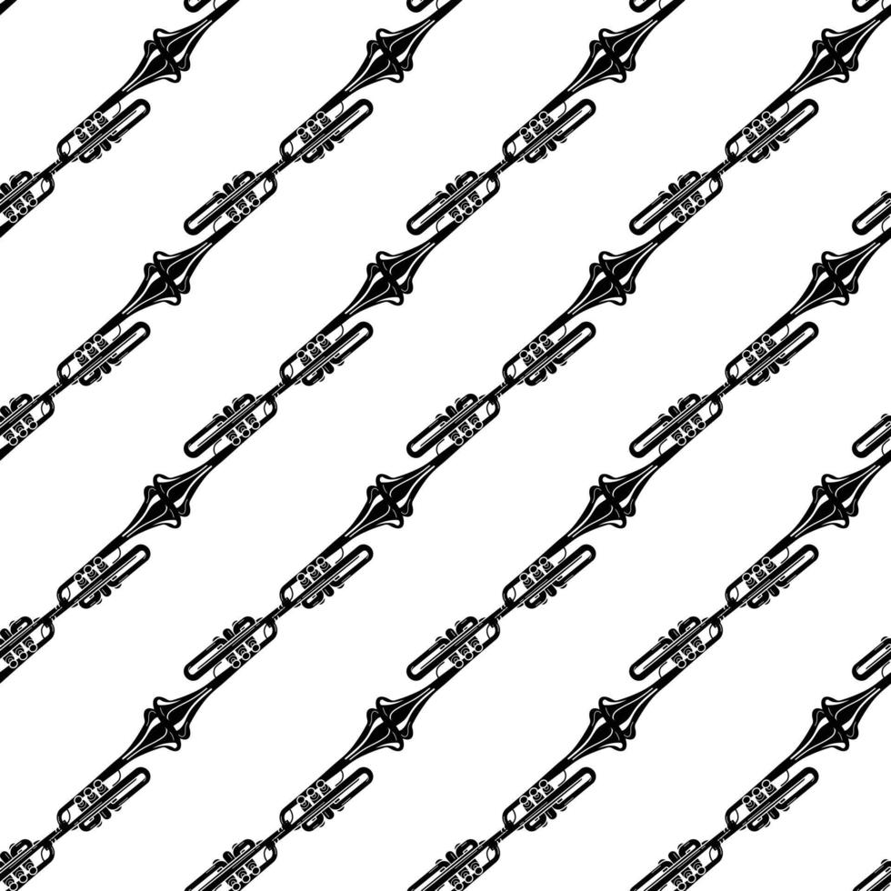 Classical trumpet pattern seamless vector