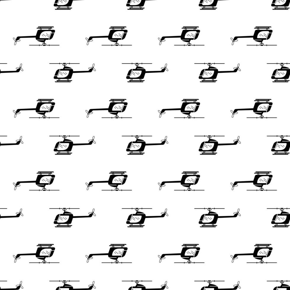 Rc helicopter pattern seamless vector