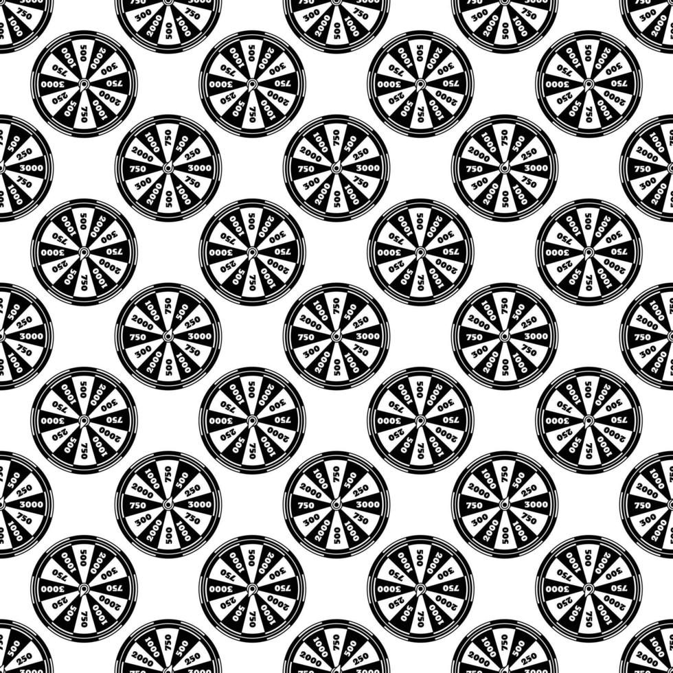 Spinning fortune wheel pattern seamless vector
