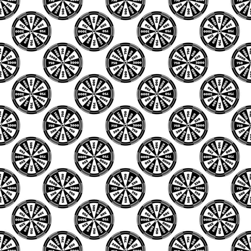 Spinning fortune wheel pattern seamless vector