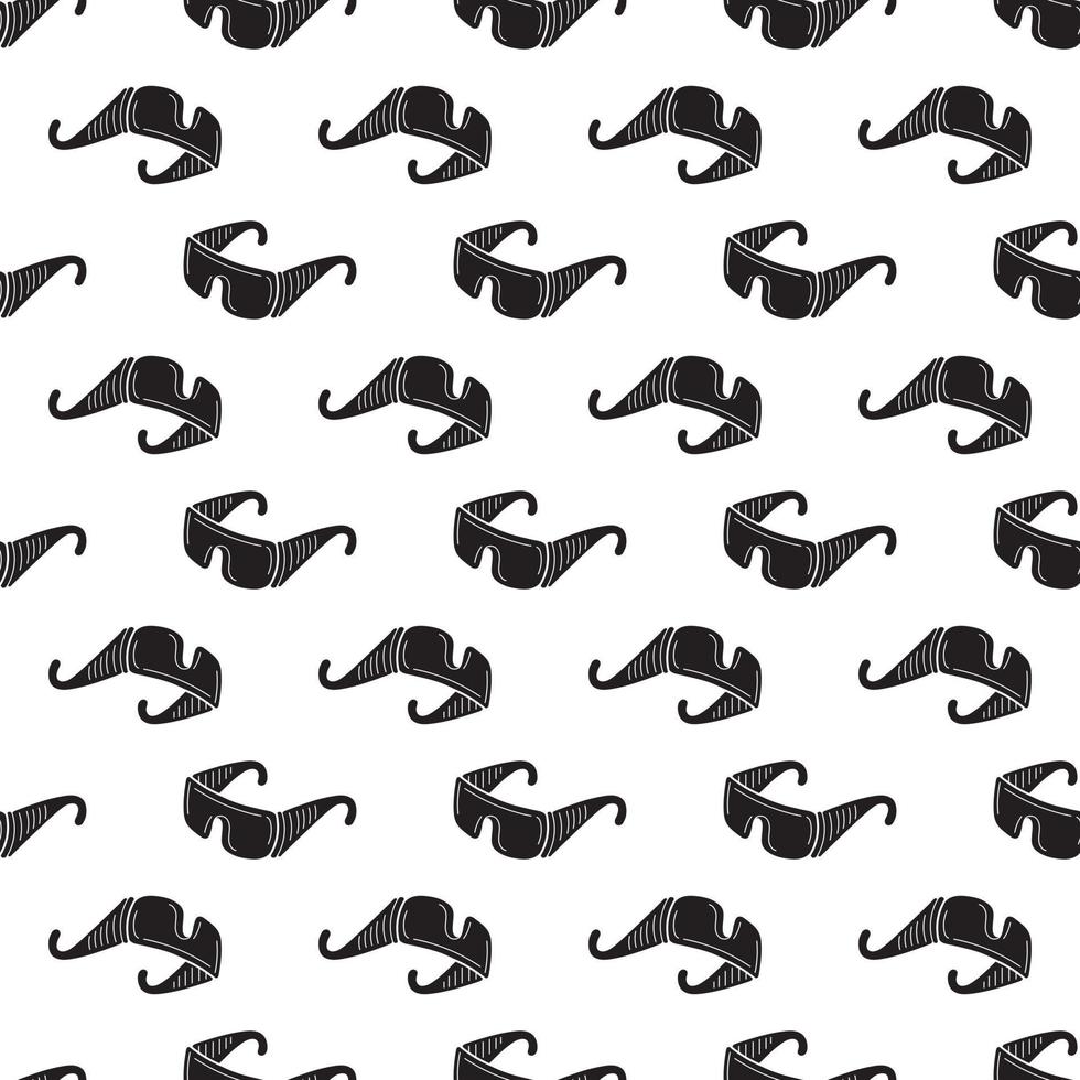 Plastic glasses pattern seamless vector
