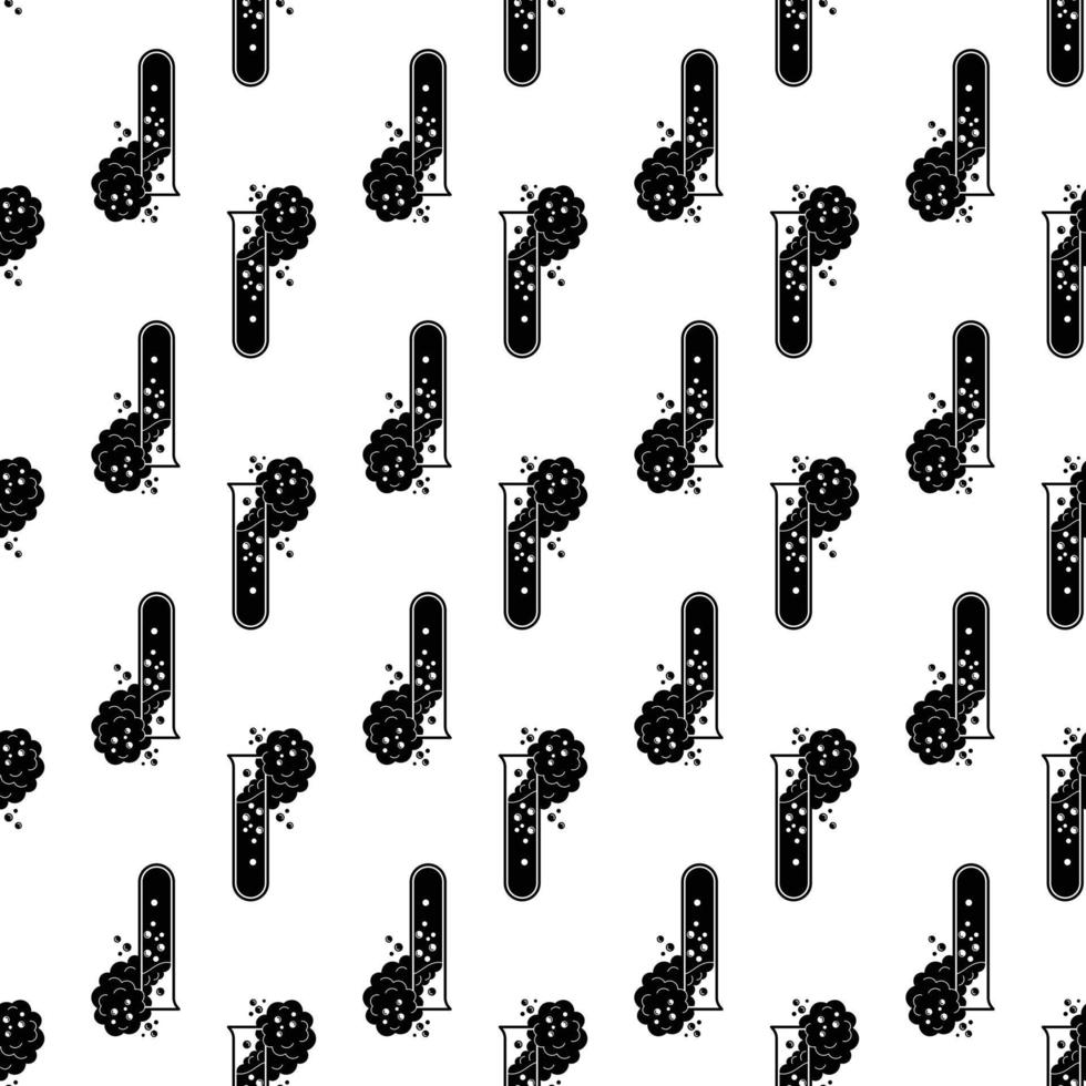 Bubble test tube pattern seamless vector