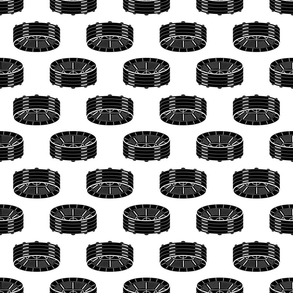Round stadium pattern seamless vector