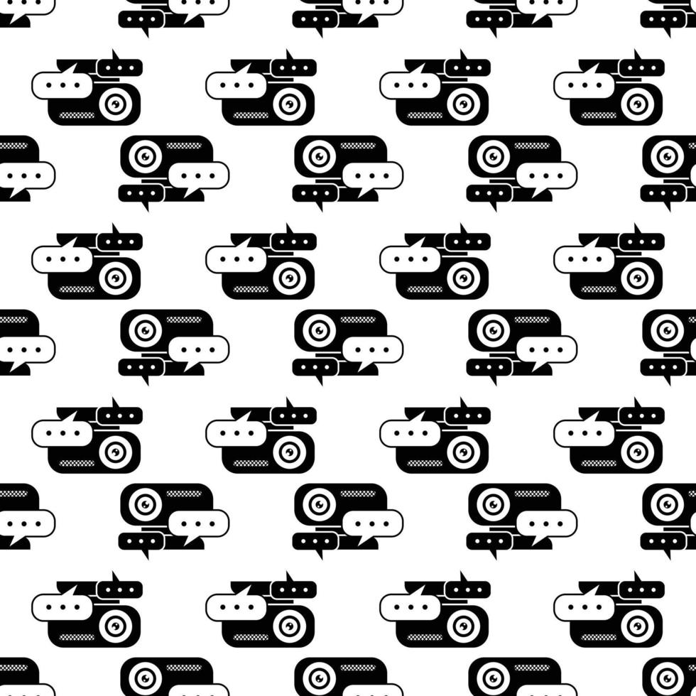 Webinar chat pattern seamless vector