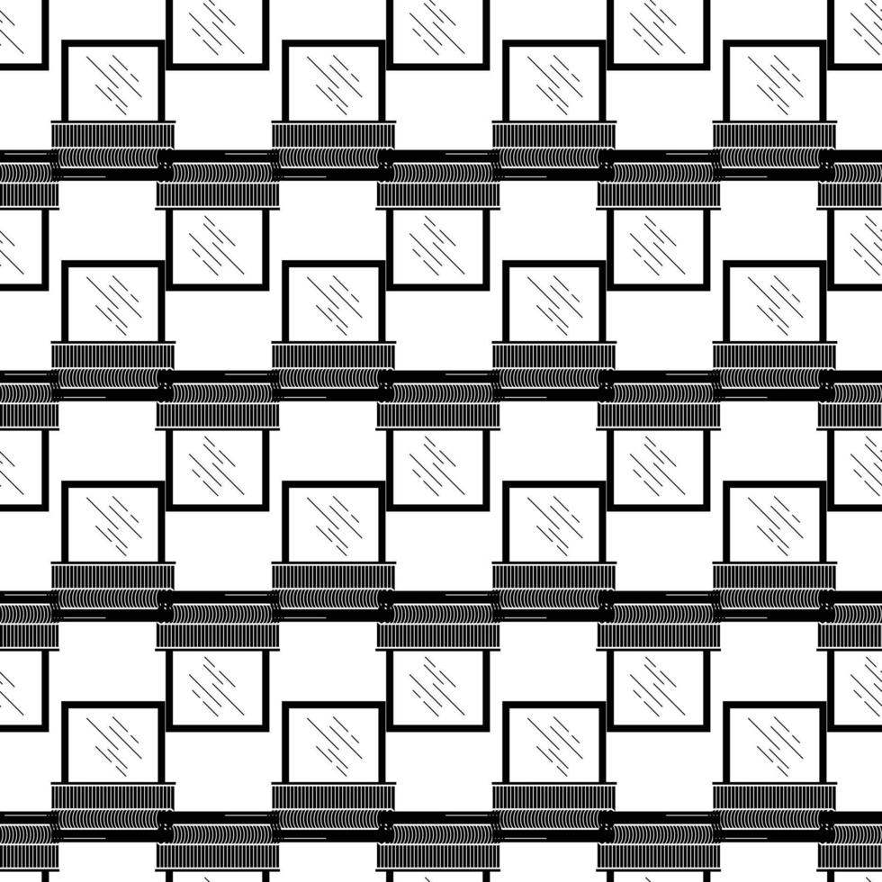 Window blind pattern seamless vector
