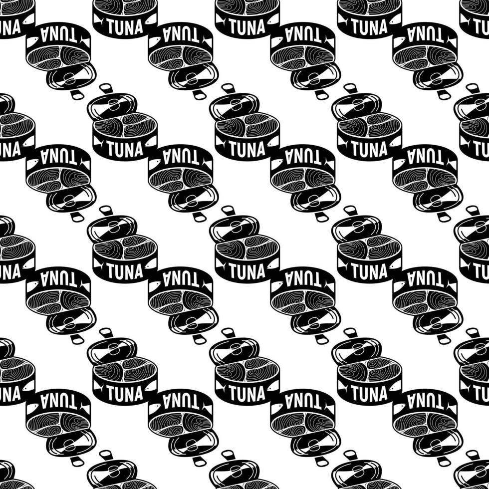 Open tuna can pattern seamless vector