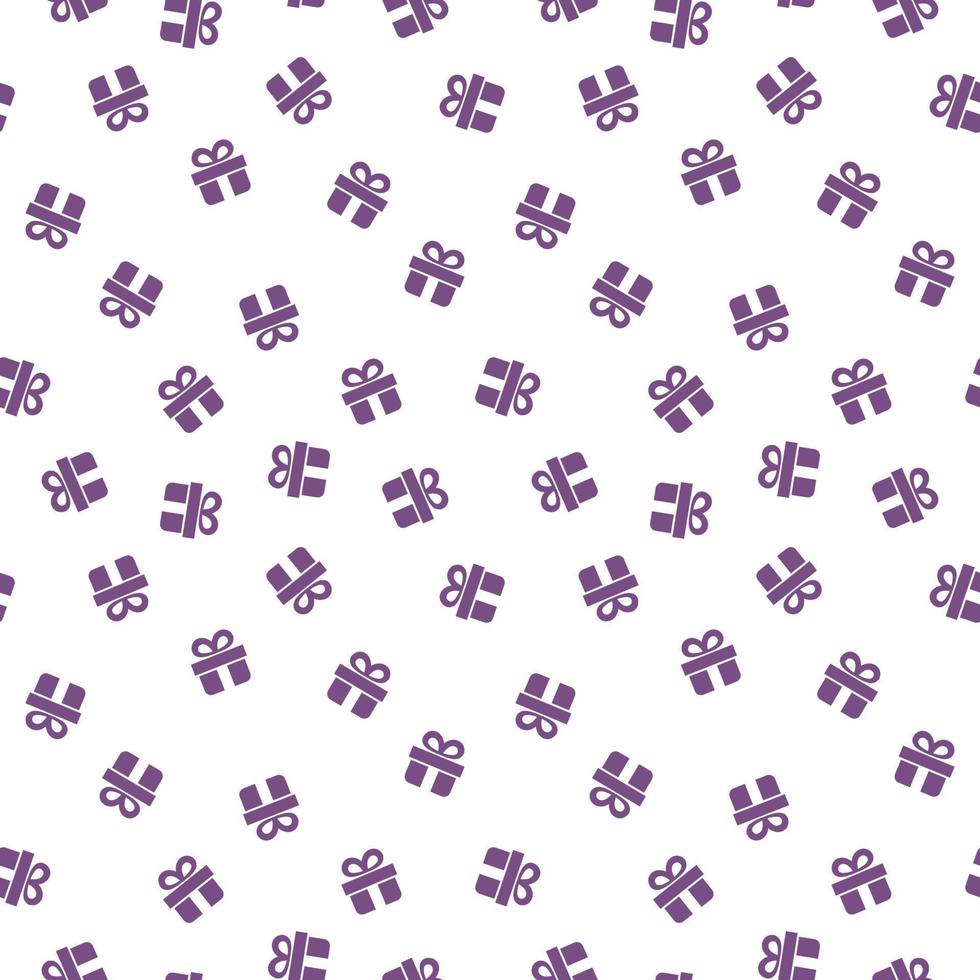 Giftbox Seamless Christmas Festive Holiday Pattern vector