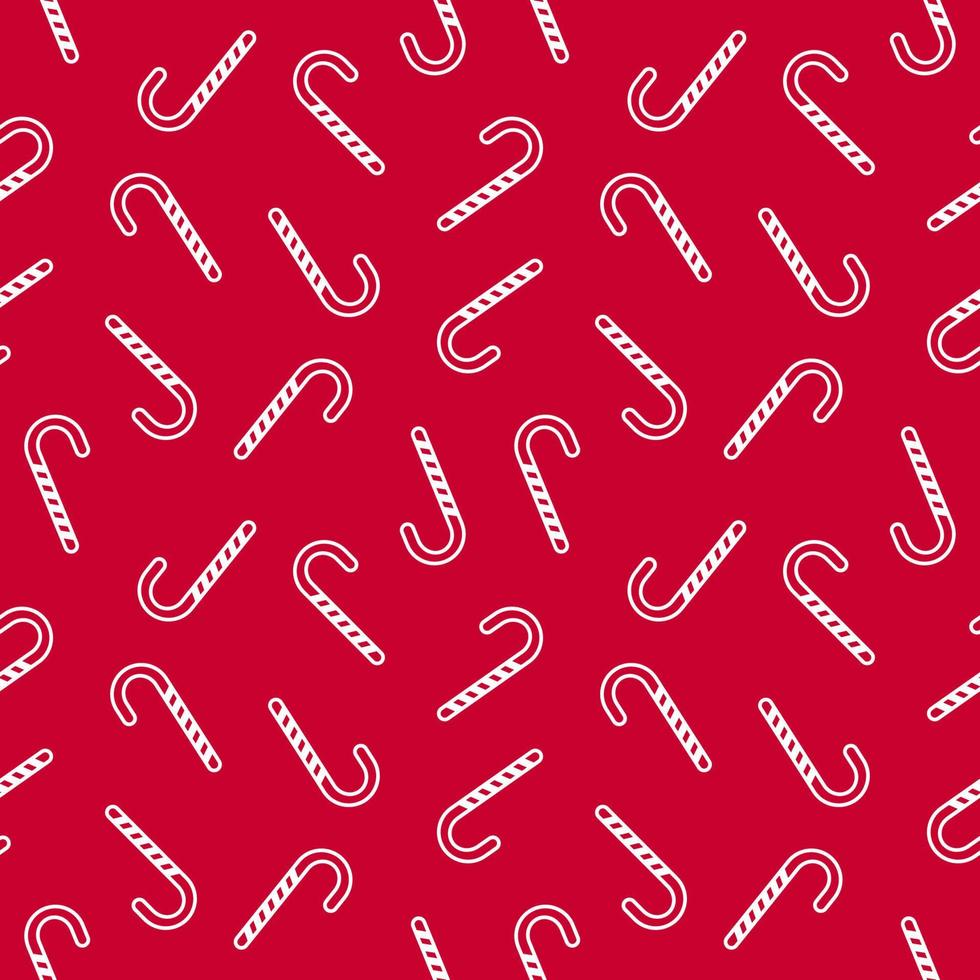 Candy Cane Seamless Pattern vector