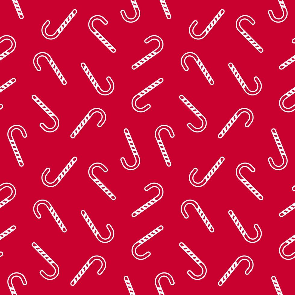 Candy Cane Seamless Pattern vector