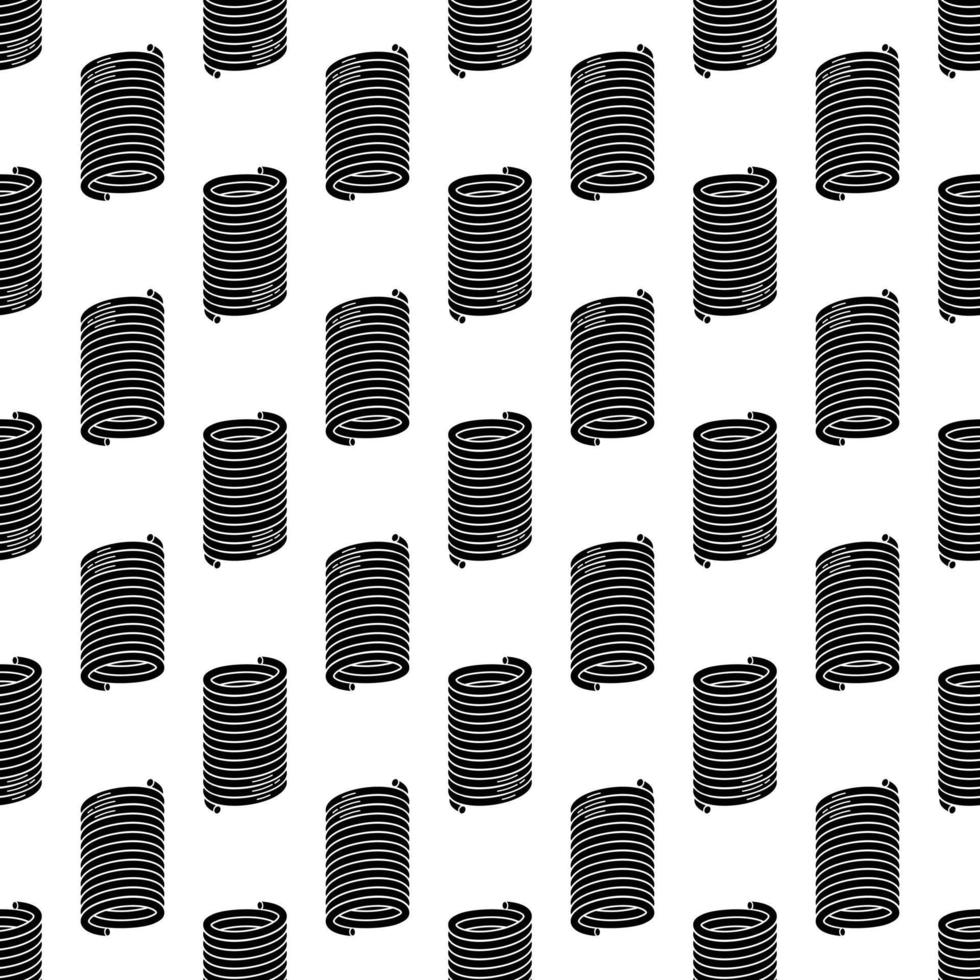 Compression spring pattern seamless vector