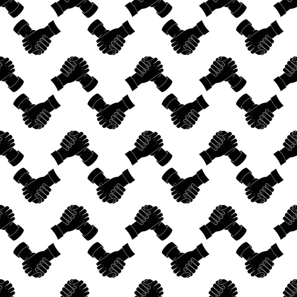 Brotherhood handshake pattern seamless vector