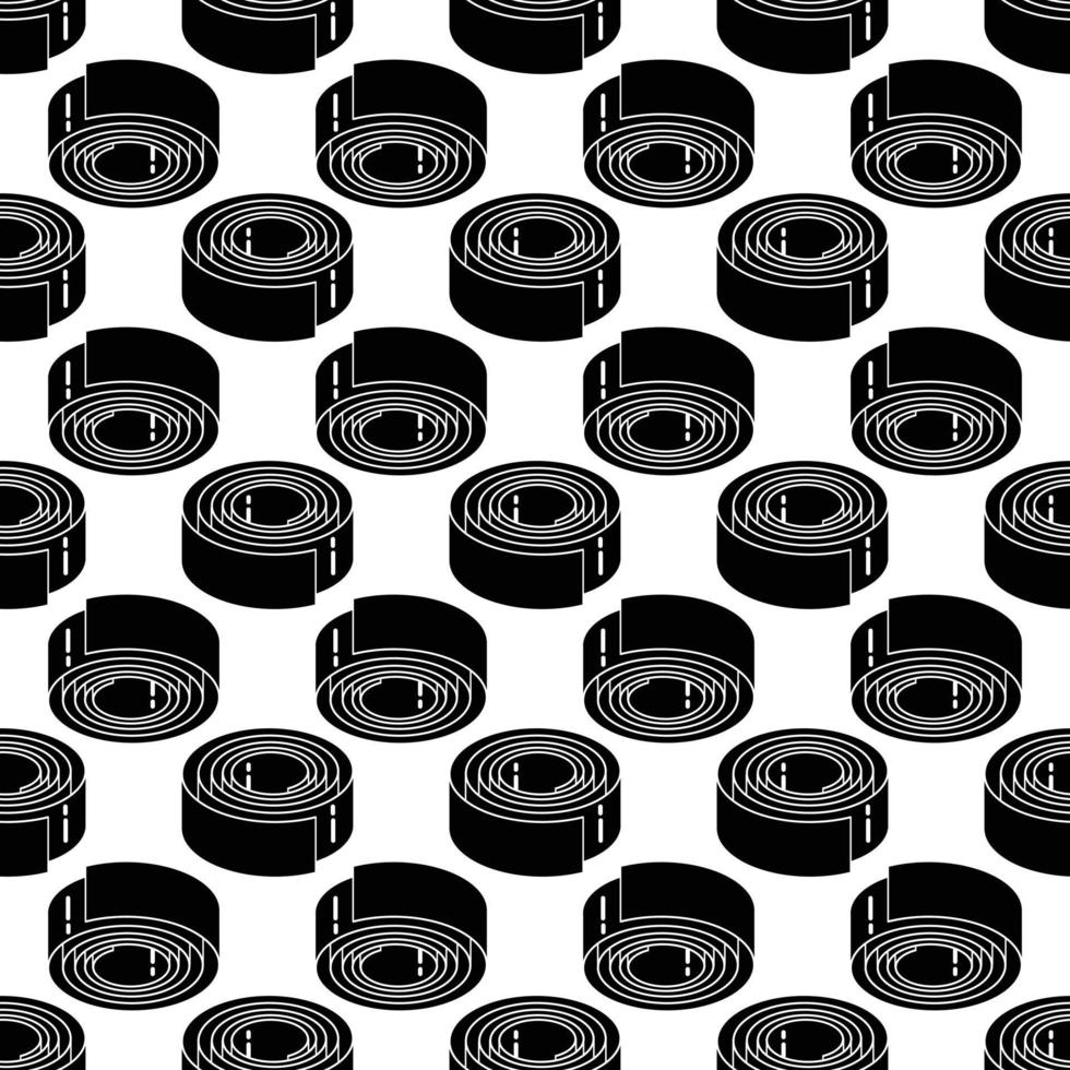 Metal coil pattern seamless vector