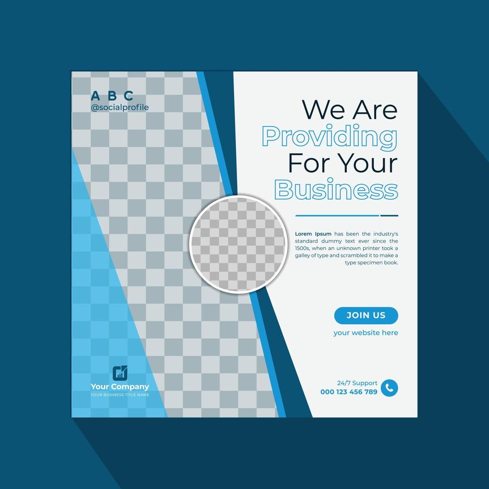 Set of editable square business social media post template design.  Usable for social media, story, and web internet ads. vector