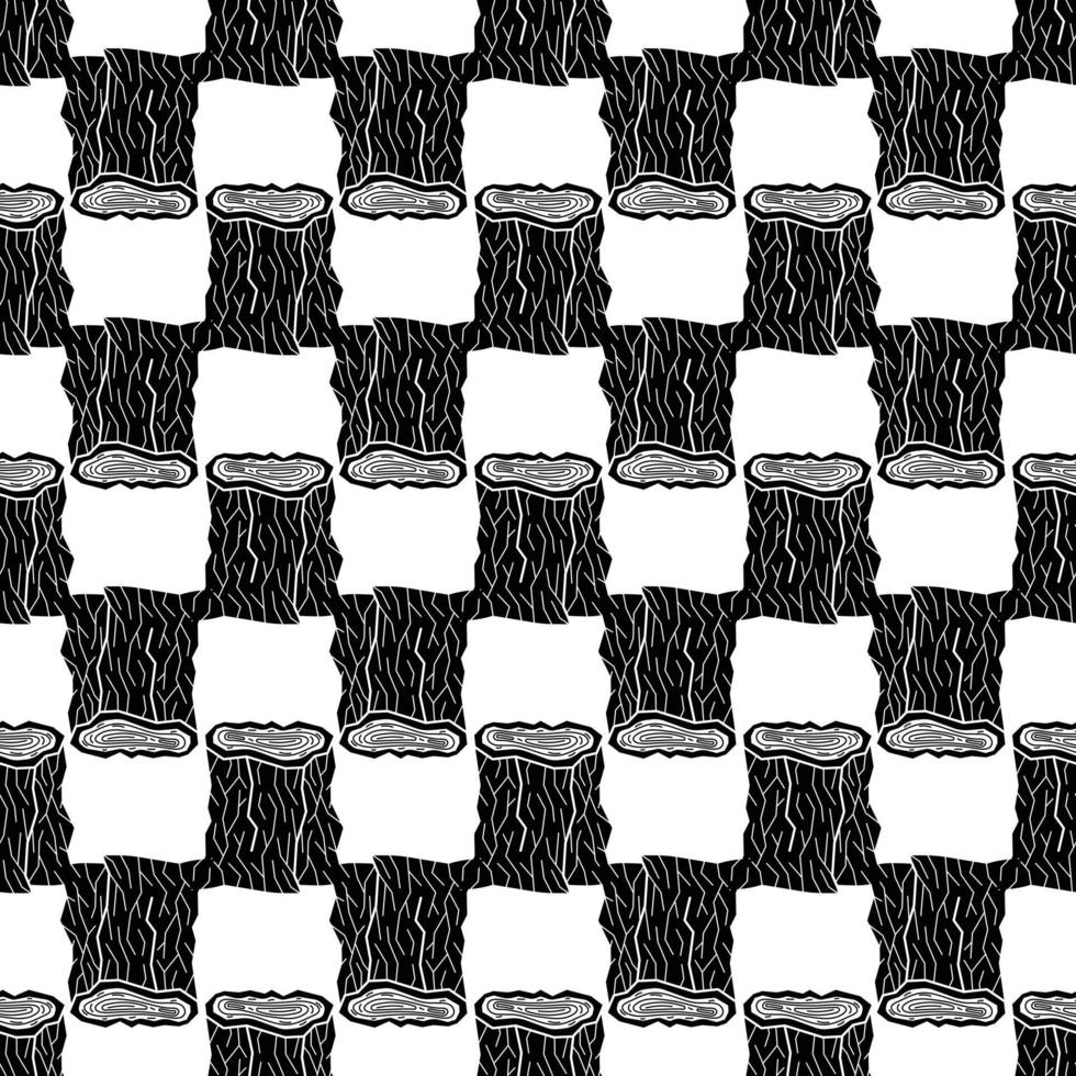 Old stump pattern seamless vector