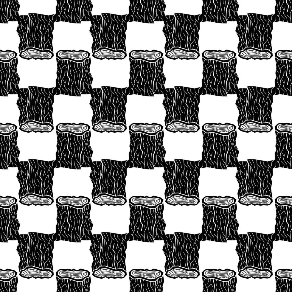 Old stump pattern seamless vector