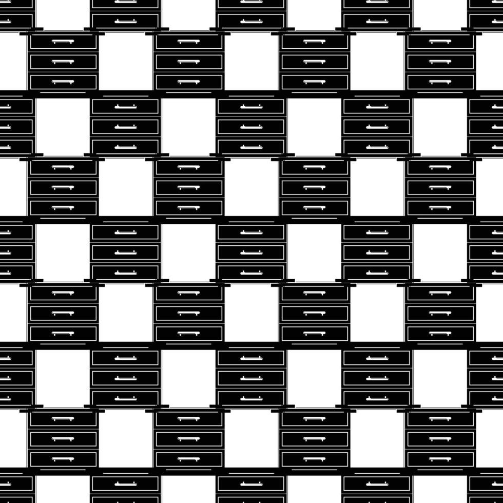 Chest of drawers pattern seamless vector