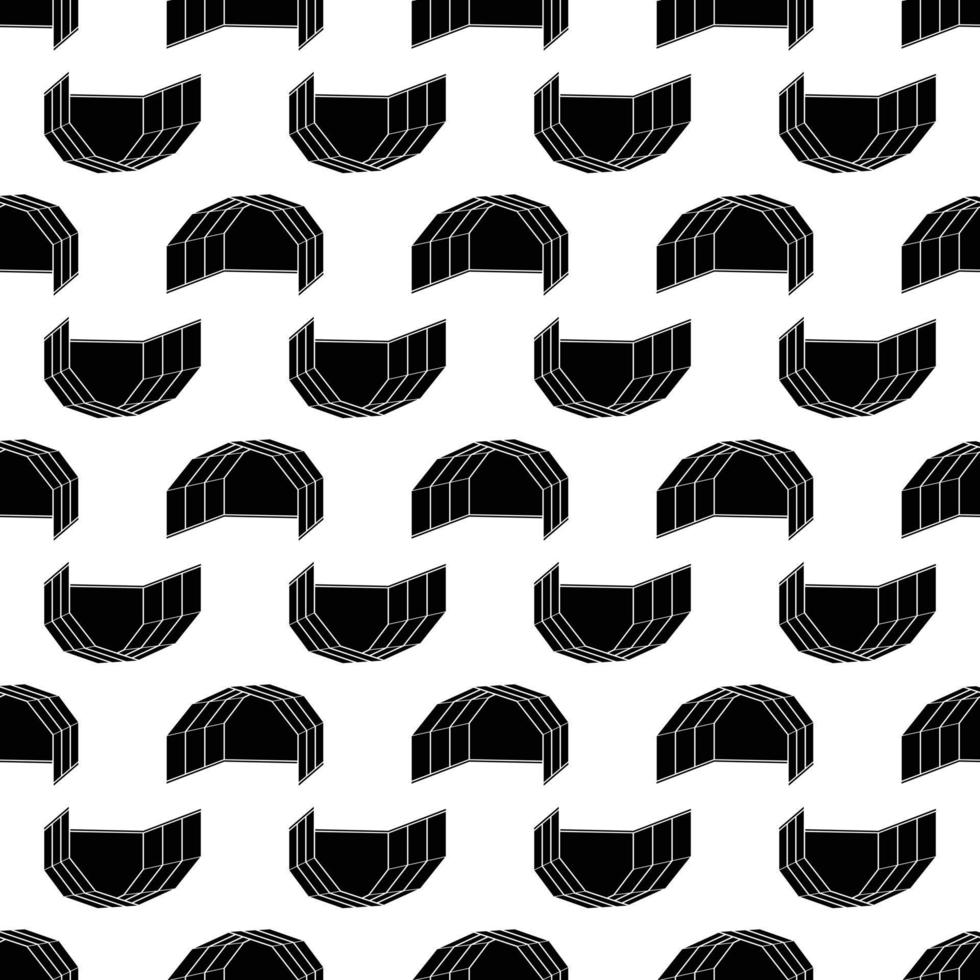 Glass tent pattern seamless vector