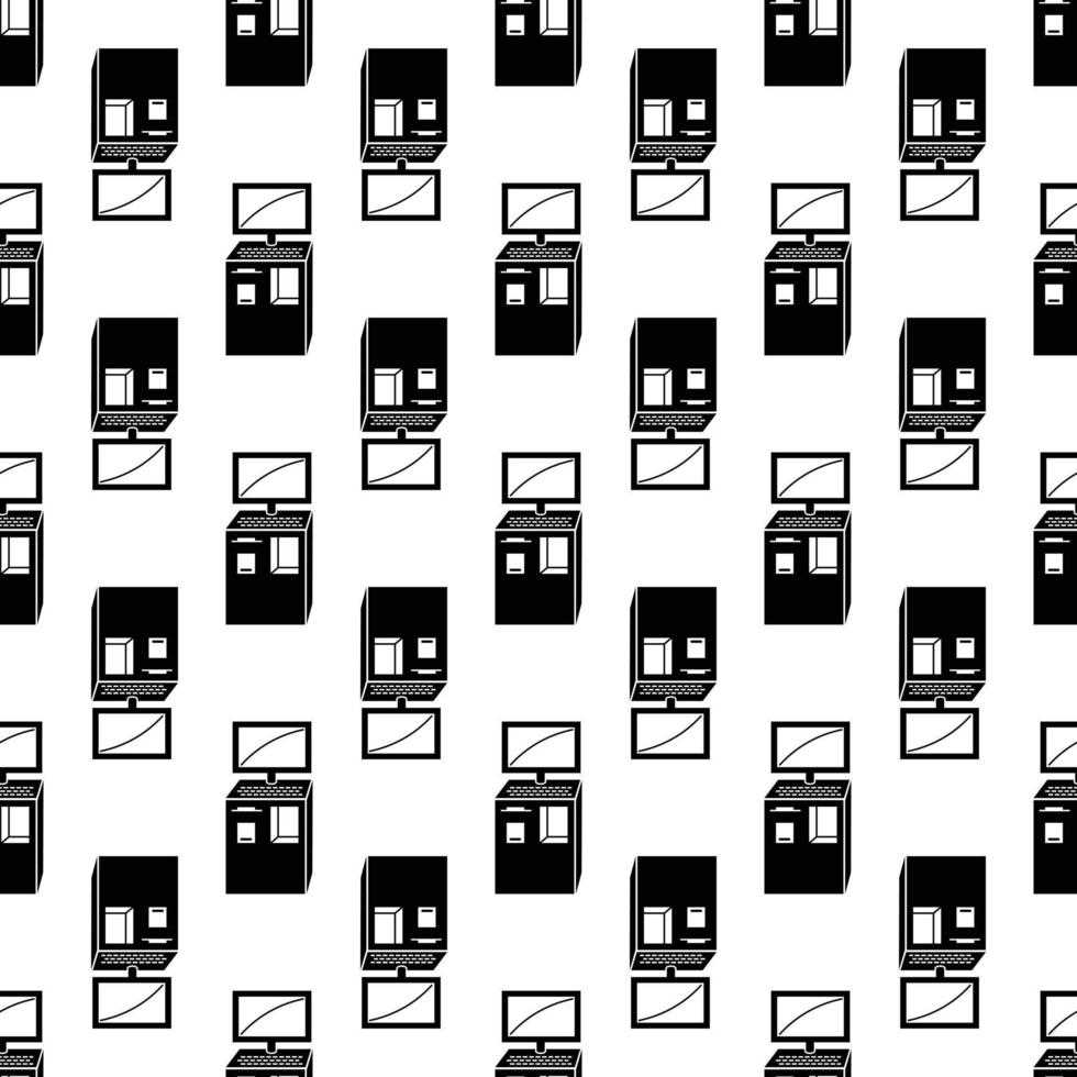 Office vending machine pattern seamless vector