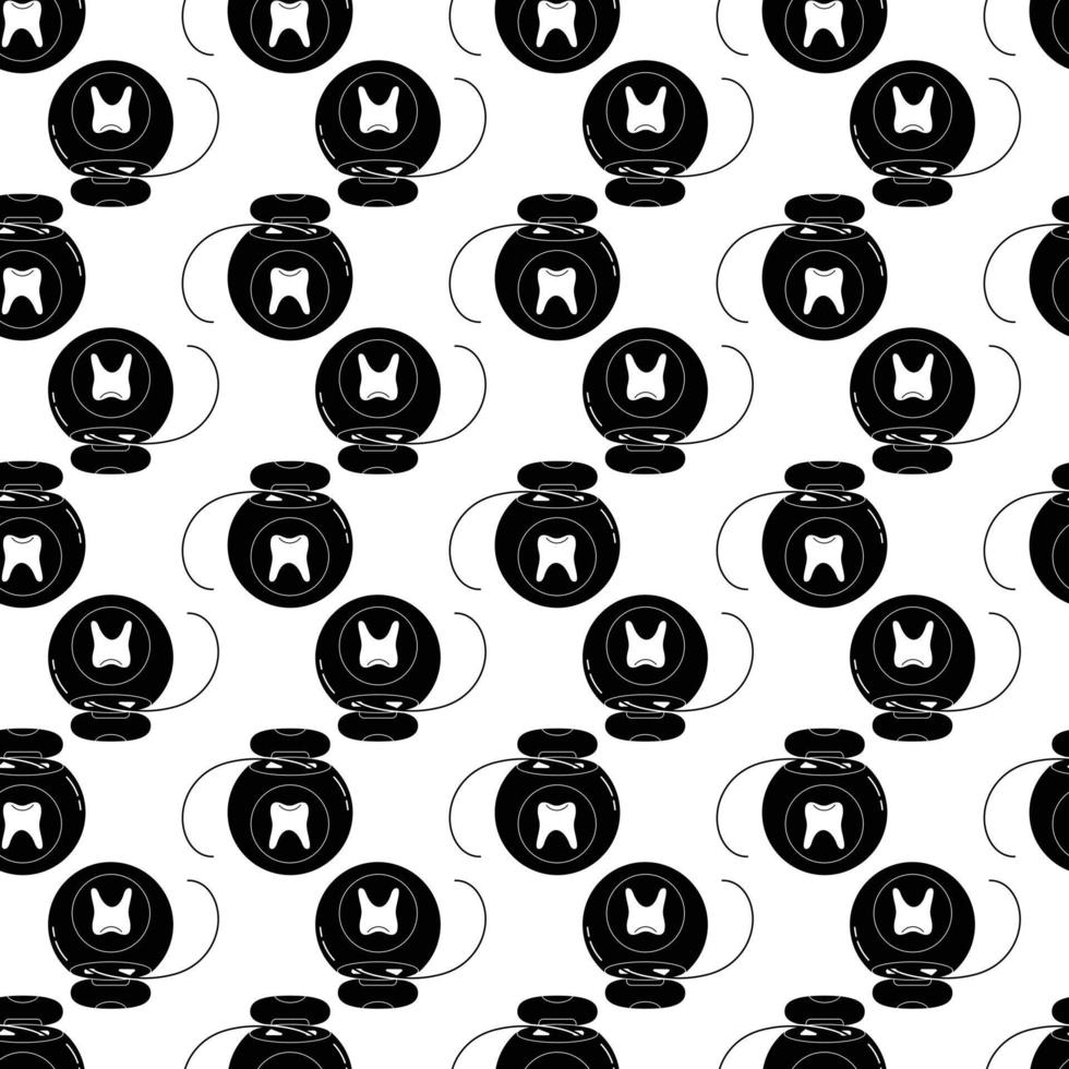 Dental floss pattern seamless vector