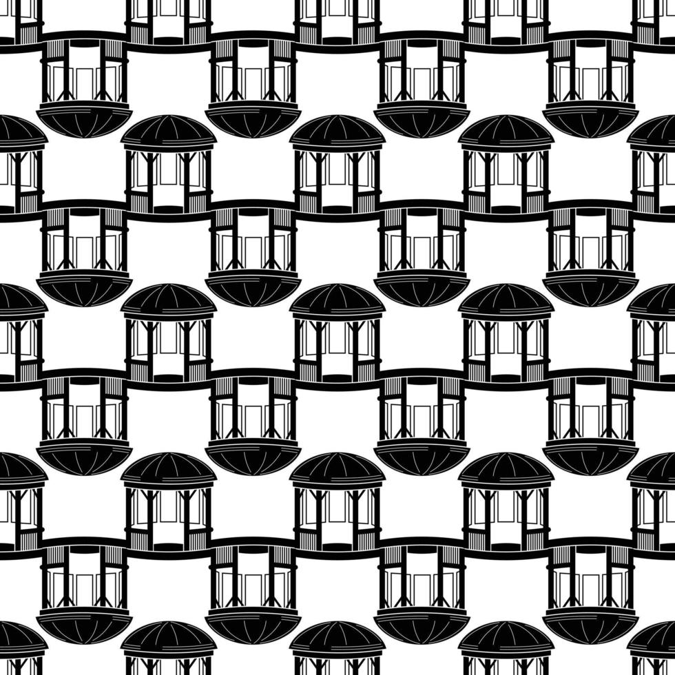 Wood shelter pattern seamless vector