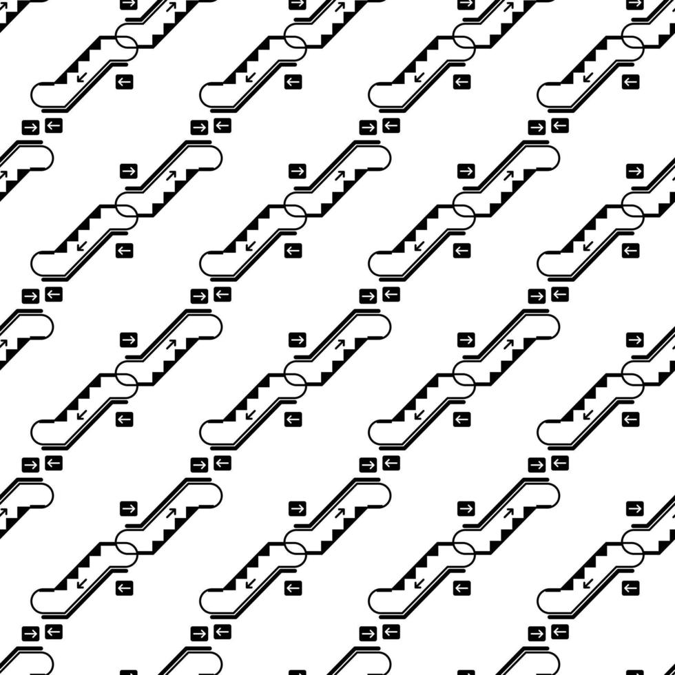Empty move up escalator pattern seamless vector