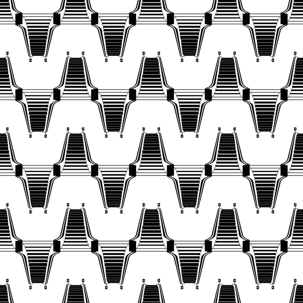 Mall escalator pattern seamless vector