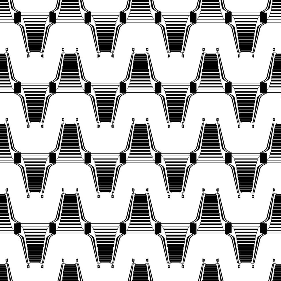 Mall escalator pattern seamless vector