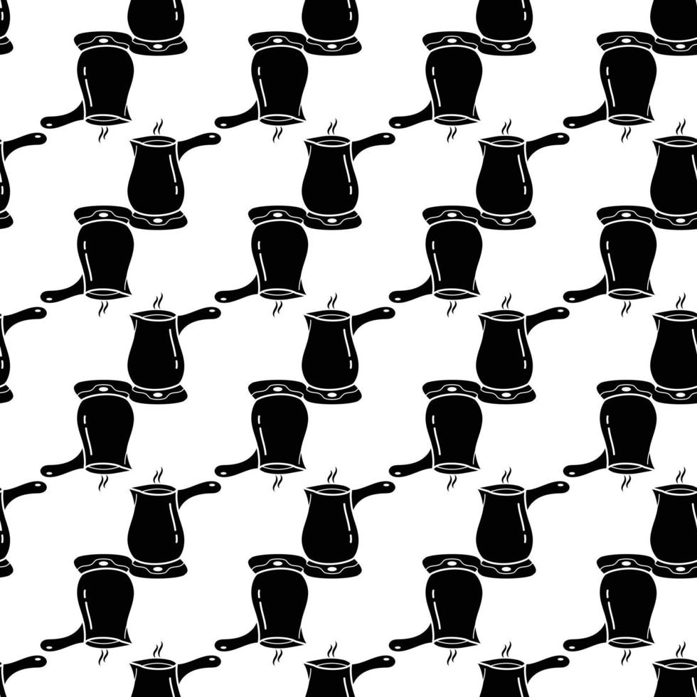 Coffee maker pot pattern seamless vector