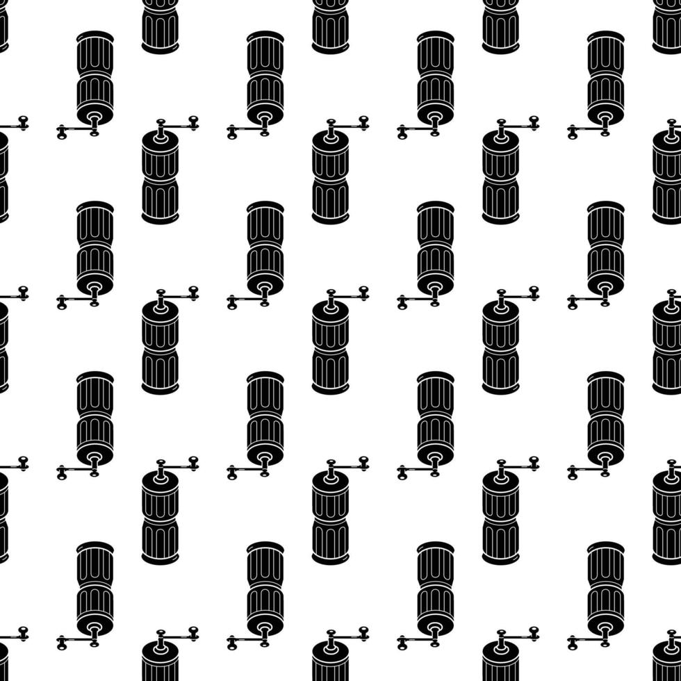 Coffee grinder pattern seamless vector
