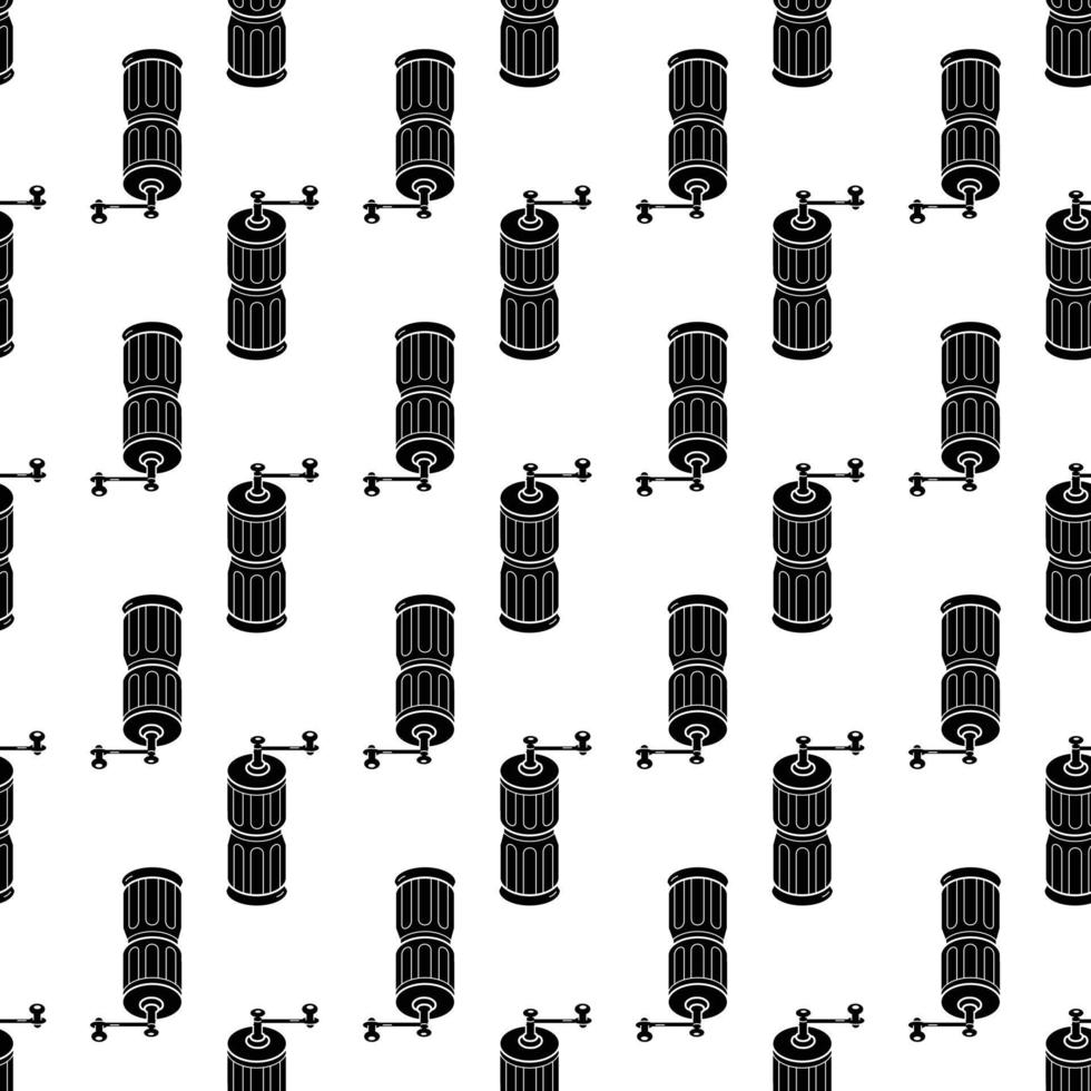 Coffee grinder pattern seamless vector