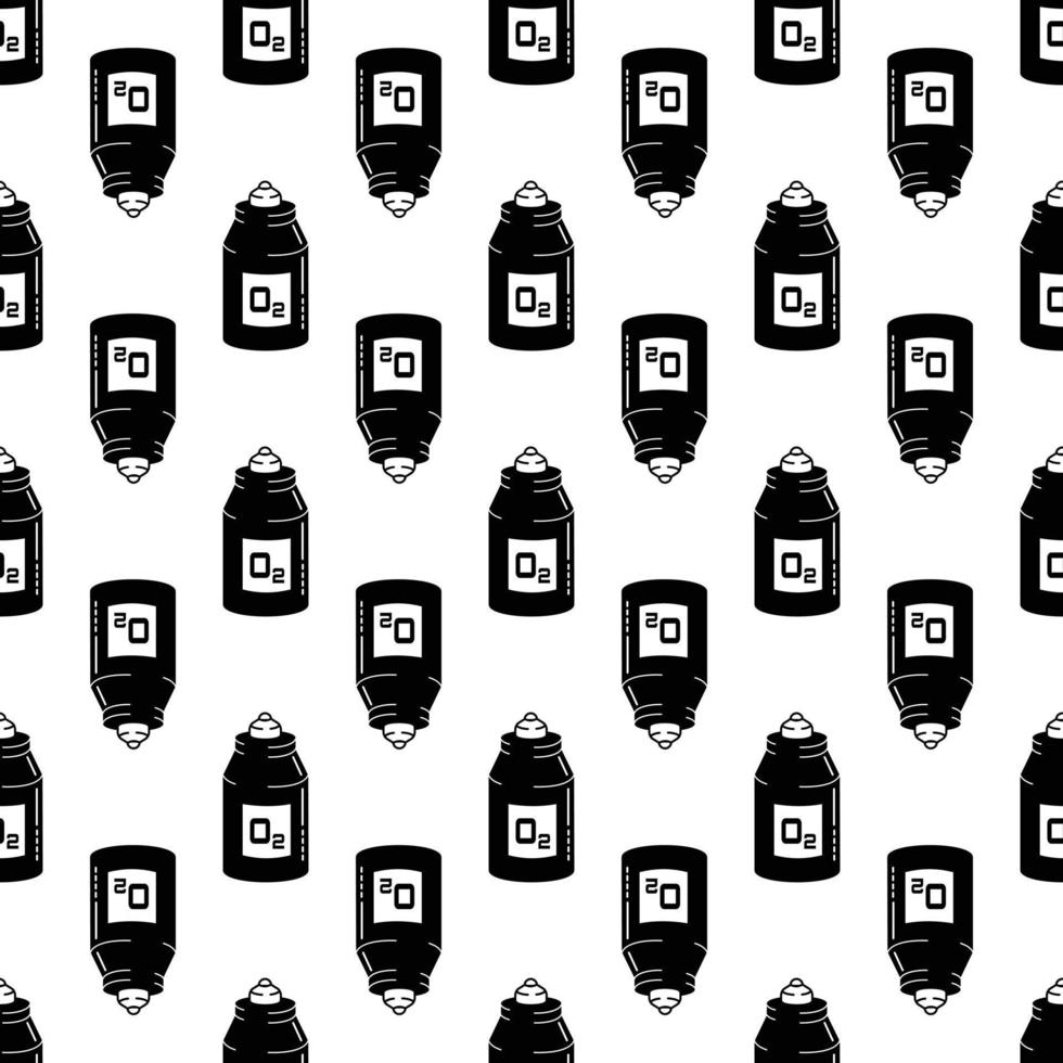Oxygen bottle pattern seamless vector