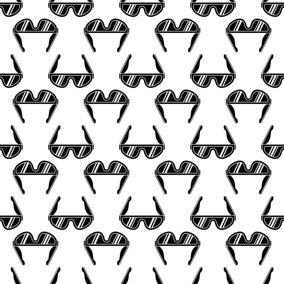 Hiking glasses pattern seamless vector