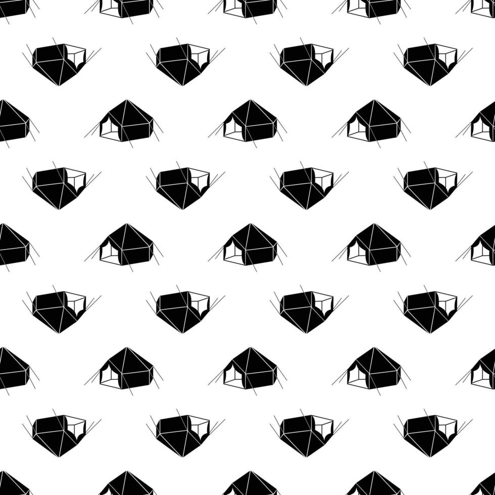 Camp tent pattern seamless vector