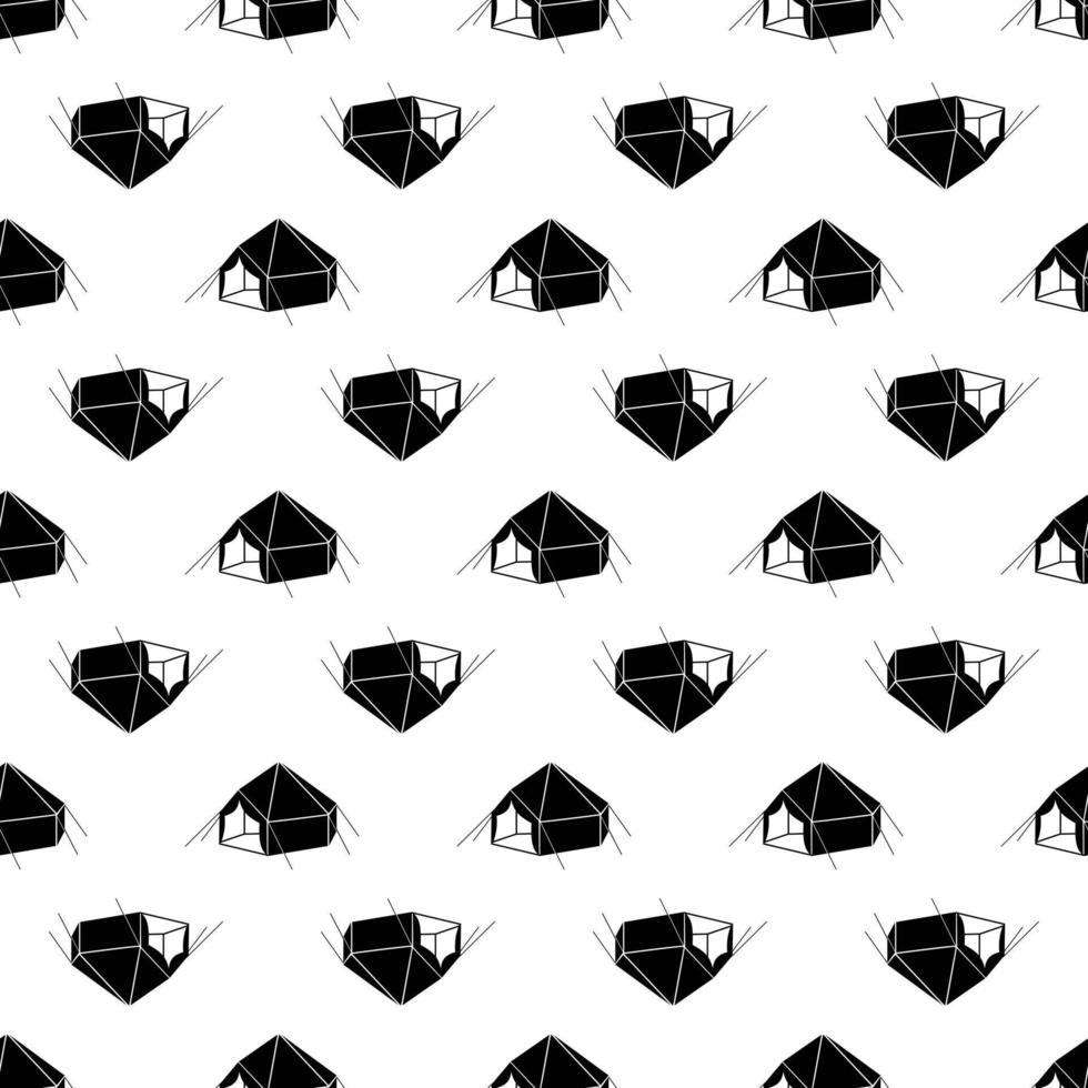 Camp tent pattern seamless vector