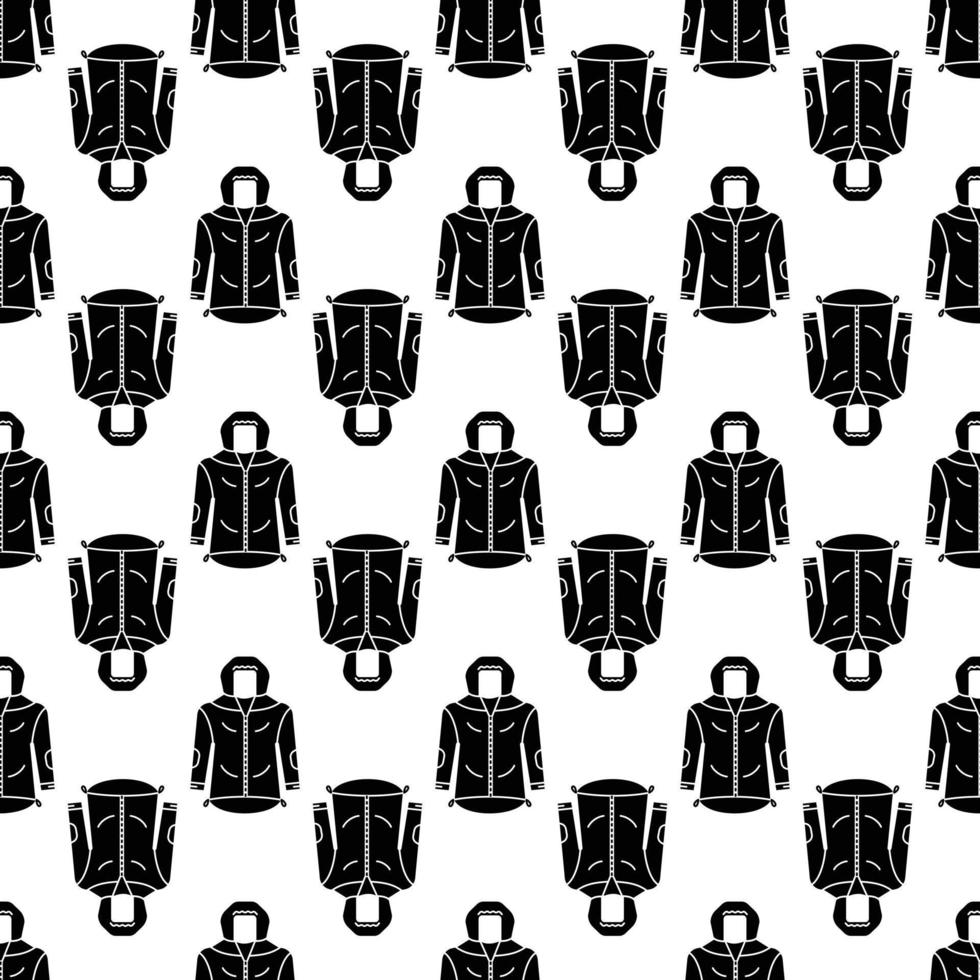 Hiking jacket pattern seamless vector