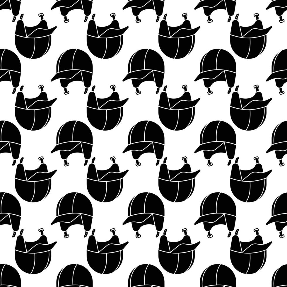 Hiking helmet pattern seamless vector