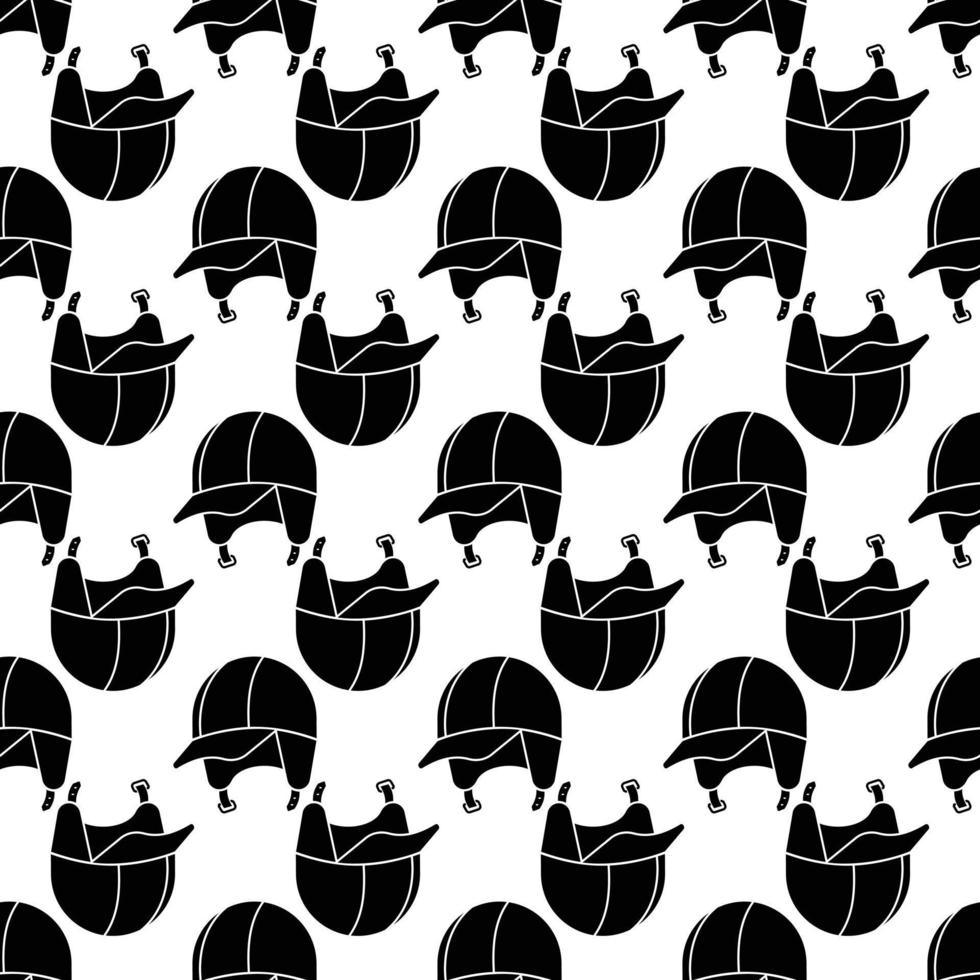 Hiking helmet pattern seamless vector