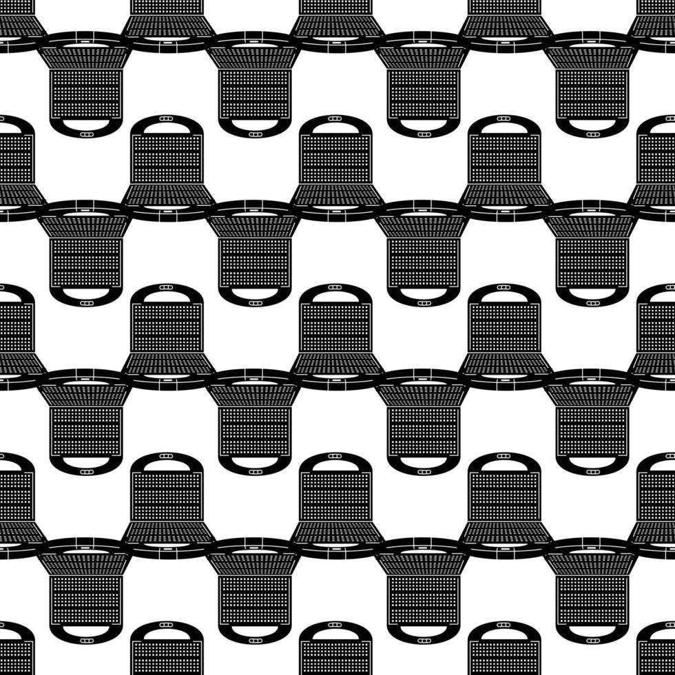 Waffle-iron pattern seamless vector