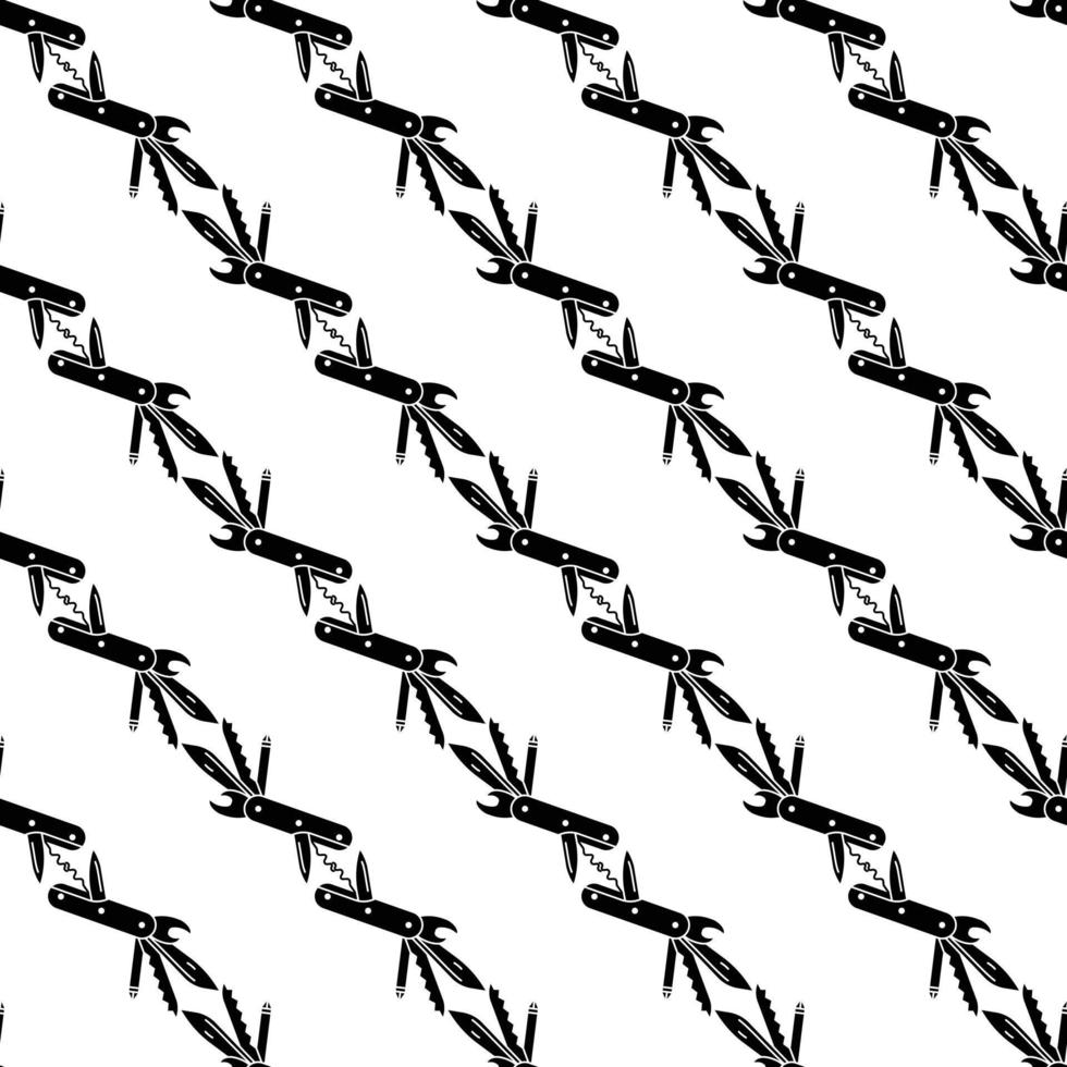 Camp knife pattern seamless vector