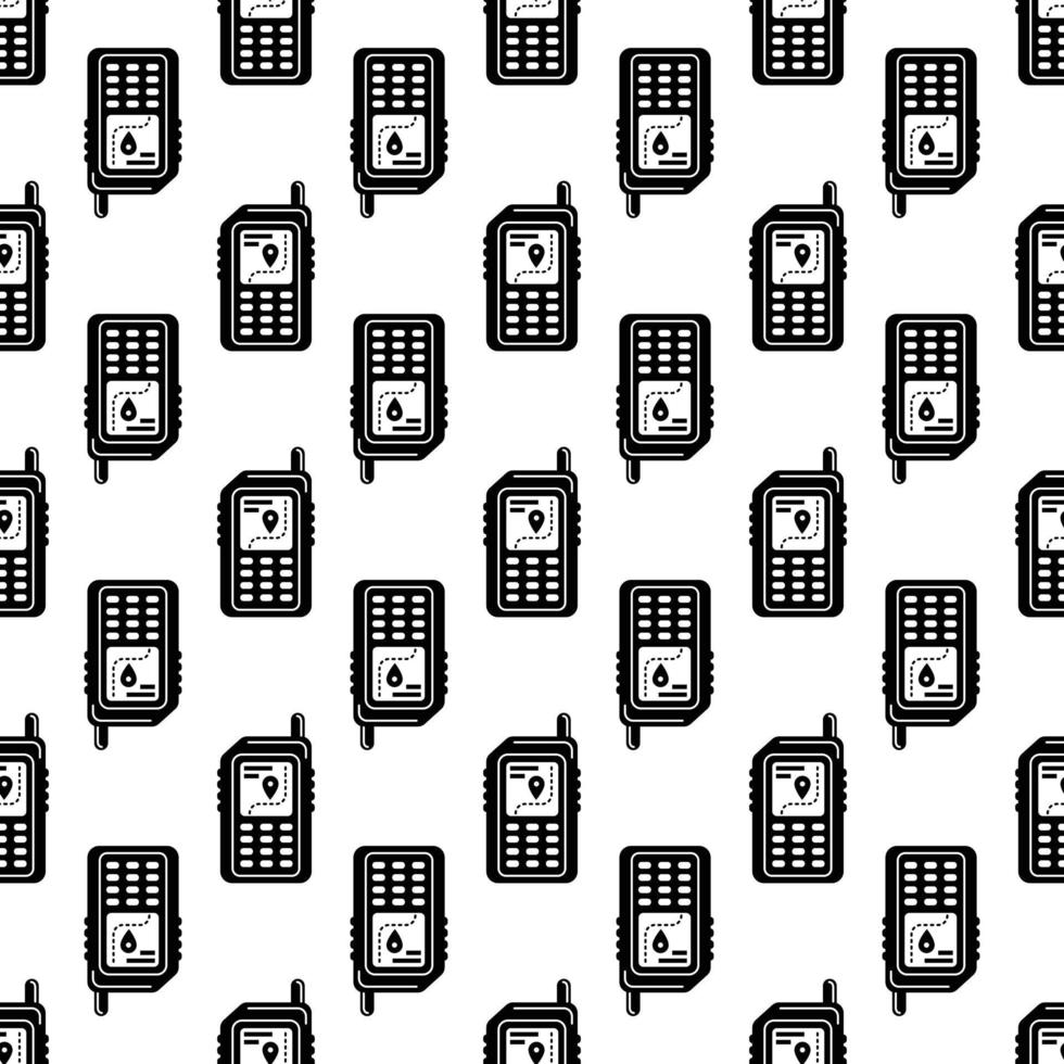 Hiking gps device pattern seamless vector