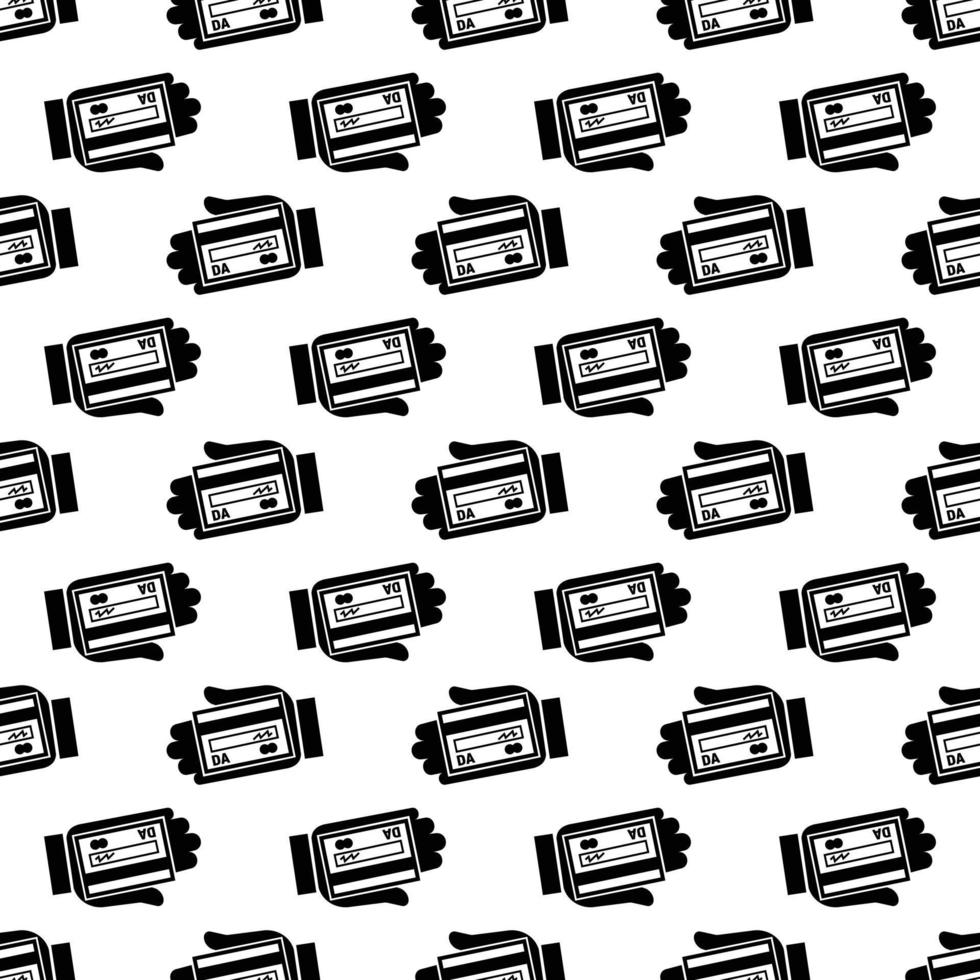 Credit card hand pattern seamless vector