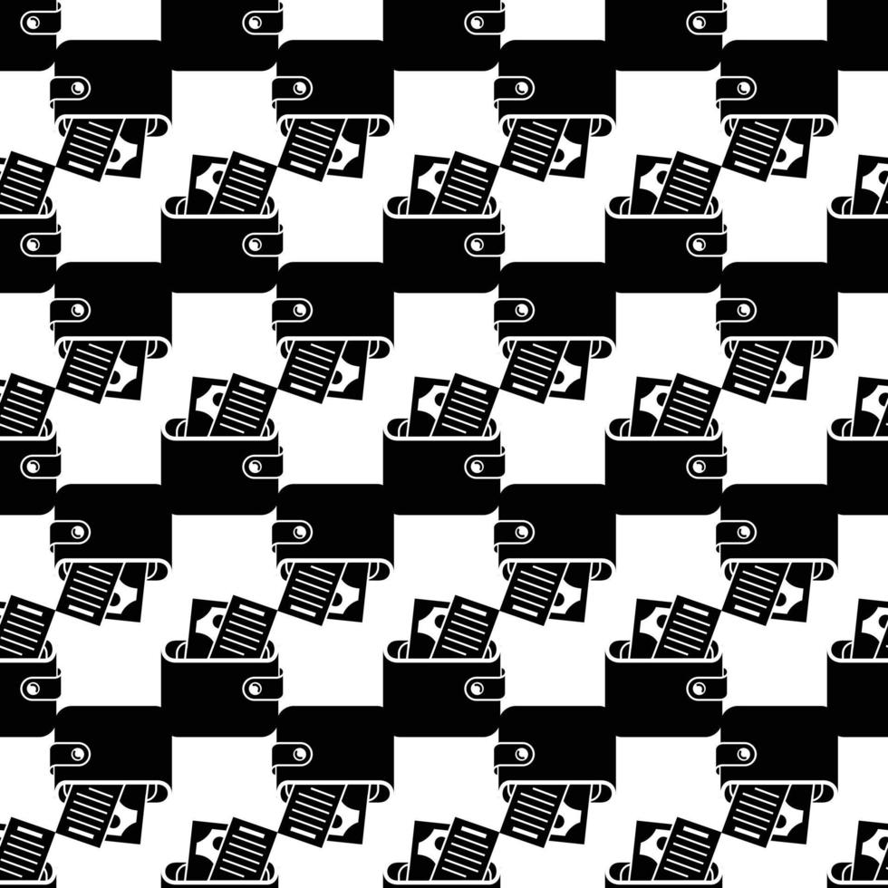 Money wallet pattern seamless vector